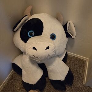 Plush Cow Toy - Black and White